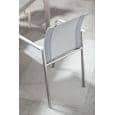 Indoor and outdoor PURO armchair, stainless steel and BATYLINE, made in Europe