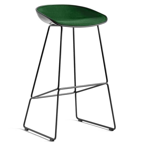 ABOUT A STOOL, bar stool by HAY - ref. AAS38 and AAS38 DUO - Steel base, 100% recycled plastic shell