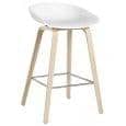 Tabouret de bar About a Stool, AAS32, bois et polypropylène