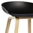 ABOUT A STOOL, bar stool by HAY - ref. AAS32 - Wooden base, polypropylene shell - HEE WELLING and HAY