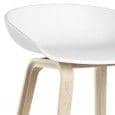 Tabouret de bar About a Stool, AAS32, bois et polypropylène