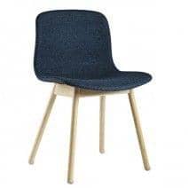 ABOUT A CHAIR - ref. AAC13 - Upholstered seat, feet in wood, oak or ash