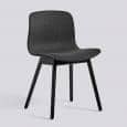 ABOUT A CHAIR - ref. AAC13 - Upholstered seat, feet in wood, oak or ash