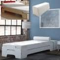 Accessories for müller beds: slatted frame, adjustable bed bases, mattresses, back cushion, bolster 