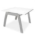 FRAMELESS Side table, ALCEDO, structure made in stainless steel, top plate in ceramic