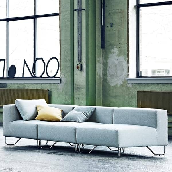 LOTUS sofa : combine the base module, the and poufs to your own relax with excellent seating comfort