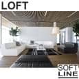 LOFT ，用于客厅或露台的模块化沙发：移动核心模块，角度或脚凳，并创建数十种组合。
