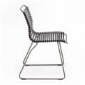 Jantar cadeira, CLICK SYSTEM, sem braços, resina e aço, ao ar livre, por HOUE
