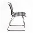 Καρέκλα τραπεζαρίας, CLICK SYSTEM, χωρίς μπράτσα, ρητίνη και χάλυβα, υπαίθρια, από HOUE