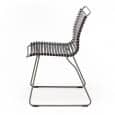 Dining chair, CLICK SYSTEM, without armrests, resin and steel, outdoor