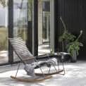 Rocking chair, CLICK SYSTEM, resin and steel, outdoor
