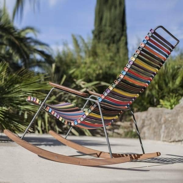 Rocking Chair CLICK SYSTEM, résine et acier, outdoor