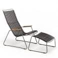Lounge Chair CLICK SYSTEM, résine et acier, outdoor