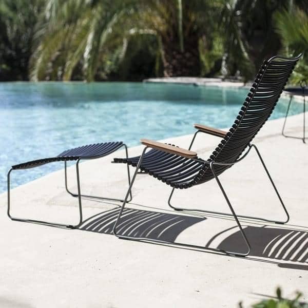Lounge chair, CLICK SYSTEM, resin and steel, outdoor