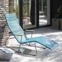 Gyngestol lounge stol, CLICK SYSTEM, harpiks og stål, udendørs, ved HOUE