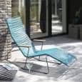 Rocking chair lounge chair, CLICK SYSTEM, resin and steel, outdoor