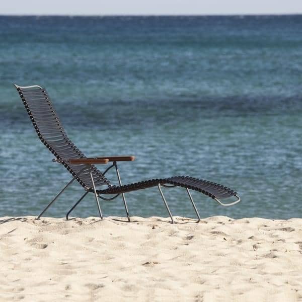 Sun lounge chair, CLICK SYSTEM, resin and steel, outdoor