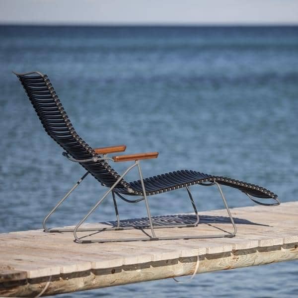 Sun sillón, CLICK SYSTEM, resina y acero, al aire libre, por HOUE