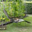 Bain de soleil lounge CLICK SYSTEM, 7 positions, résine et acier, outdoor