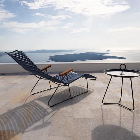 Sun lounge chair, SUNLOUNGER CLICK SYSTEM, 7 positions, resin and steel, outdoor