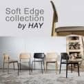 SOFT EDGE木材や金属、木材で積み重ね可能な椅子、 HAY