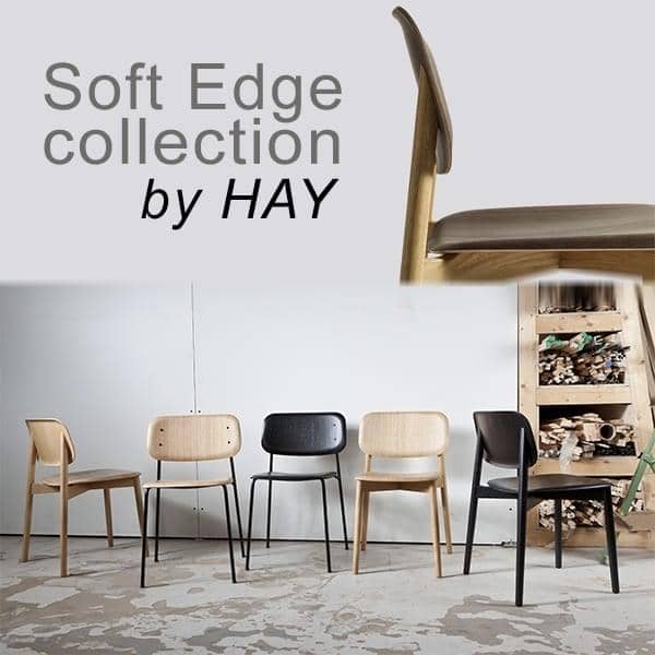 SOFT EDGE stapelbarer Stuhl aus Holz oder Metall Holz, HAY