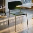 SOFT EDGE sedia impilabile in legno o in legno metallo, HAY