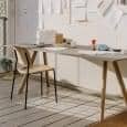 SOFT EDGE sedia impilabile in legno o in legno metallo, HAY