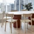 The PAUSE chair, built in solid wood, by Finnish designer Kasper Nyman