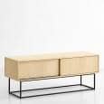 VIRKA, Sideboard, TV Schrank, Schiebetüren