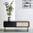 VIRKA, Sideboard, TV Schrank, Schiebetüren