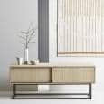 VIRKA, Sideboard, TV Schrank, Schiebetüren