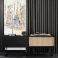 VIRKA, Sideboard, TV Schrank, Schiebetüren
