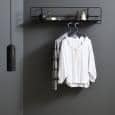 COUPE ράφια: μαύρο ή λευκό χάλυβα, για την κουζίνα, μπάνιο, υπνοδωμάτια, γραφείο. woud