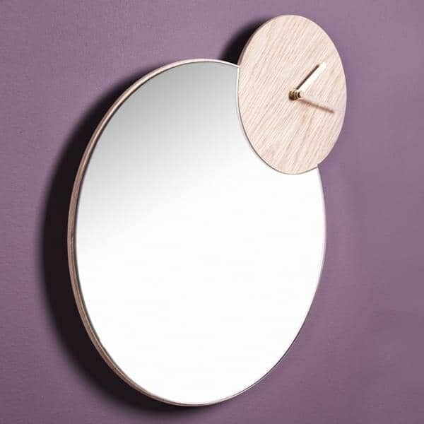 Espelhos concebidos na Dinamarca: TIMEWATCH. Espelho, espelho de bolso, farpa e espelhos para maquiagem WOUD