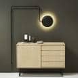 MERCURY, luz de la pared, con LEDs, equipado con un regulador táctil. WOUD