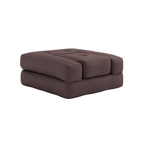 CUBIC, un sillón futón convertible en puf o cama cómoda y acogedora, para  adultos CUBIC - 746 - gris