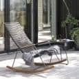 Table d'appoint EYELET, en acier laqué epoxy, par HOUE