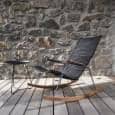 Table d'appoint EYELET, en acier laqué epoxy, par HOUE