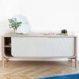 Buffet bas : Marius par Hartô, chêne naturel massif et MDF plaqué chêne