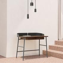 Victor Desk by Hartô, Oak Plate and Metal Feet