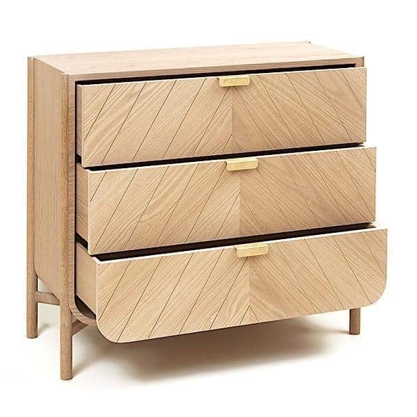 3 drawers chest of drawers Marius by Hartô, natural oak
