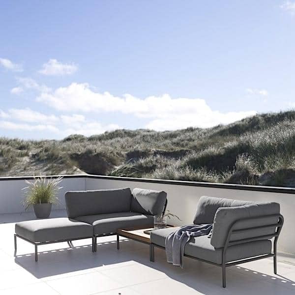 Garden furniture LEVEL to compose, high quality, sofa, ottoman and coffee table