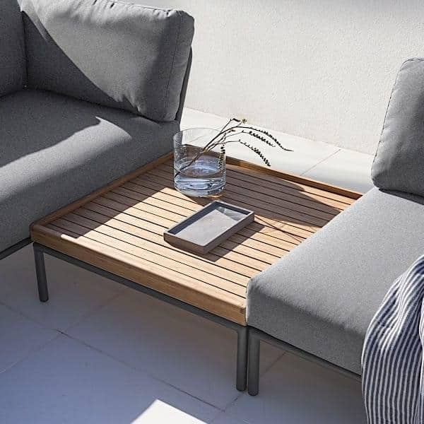 花园家具LEVEL组成，高品质，沙发，奥斯曼和咖啡桌