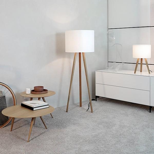 LUCA STAND HIGH, lâmpada de piso, Ø 50 cm - H 165 cm, pela MAIGRAU, embelezar sua sala de estar, seu escritório ou quarto