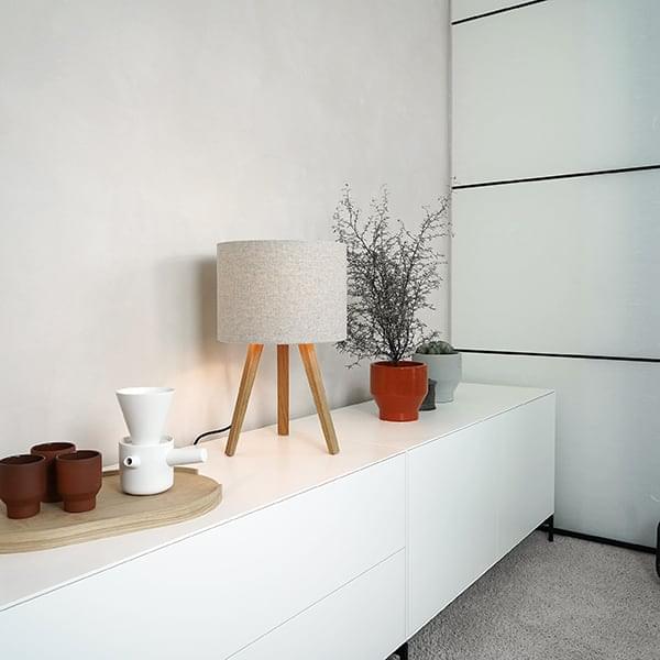 LUCA STAND LITTLE, מנורת שולחן, ø 36 ס"מ - H 58 ס"מ, על ידי MAIGRAU, לייפות את הסלון, המשרד או חדר השינה שלך