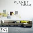Sofa PLANET av SOFTLINE, en modulær salong