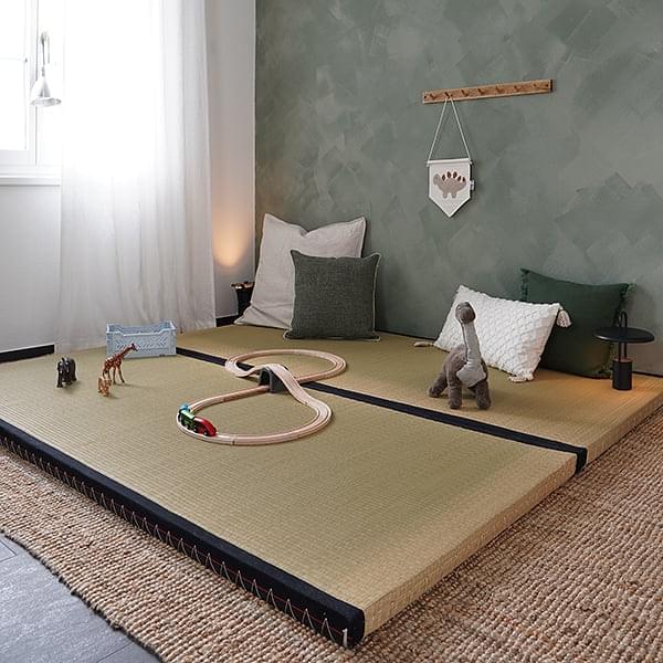 Tatami: la base tradizionale giapponese per il tuo futon. 100% naturale.  Tatami: 100% naturale - 80 x 200 cm, altezza 5,5 cm, prezzo per unità
