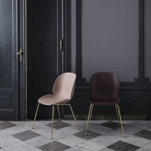 Gubi Beetle Chair Black Steel White Finnish Design Shop