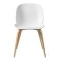 BEETLE chair, polypropylene shell and wood base. GUBI